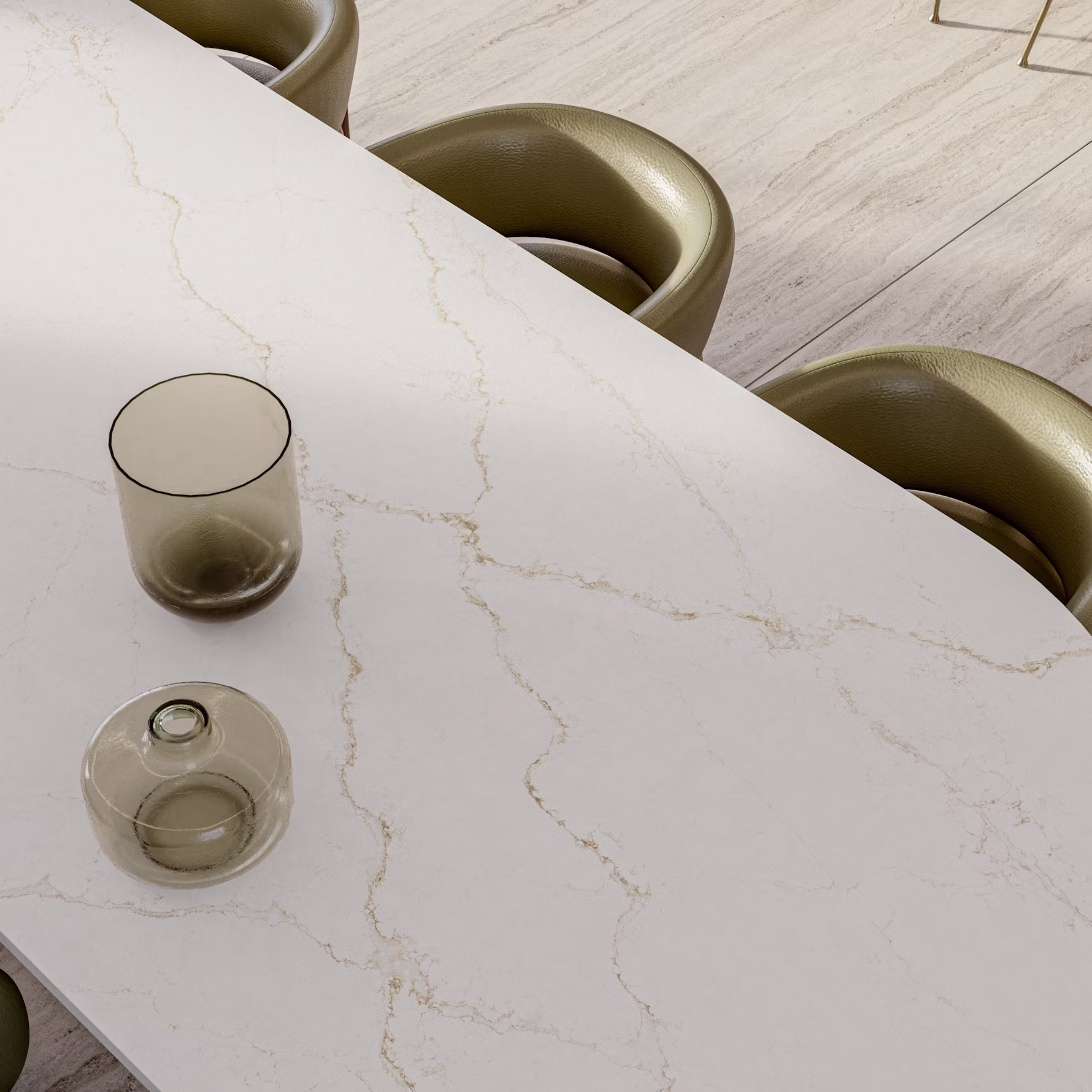 Silestone Blanc Elysee — Кварц — vaade 4
