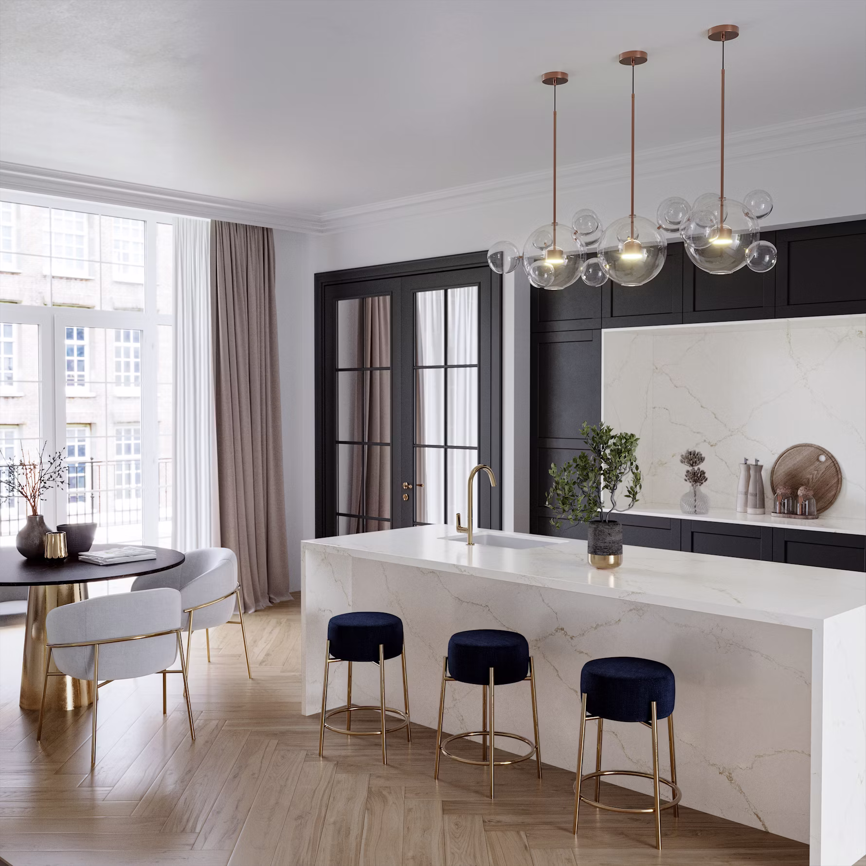 Silestone Blanc Elysee — Кварц — vaade 3