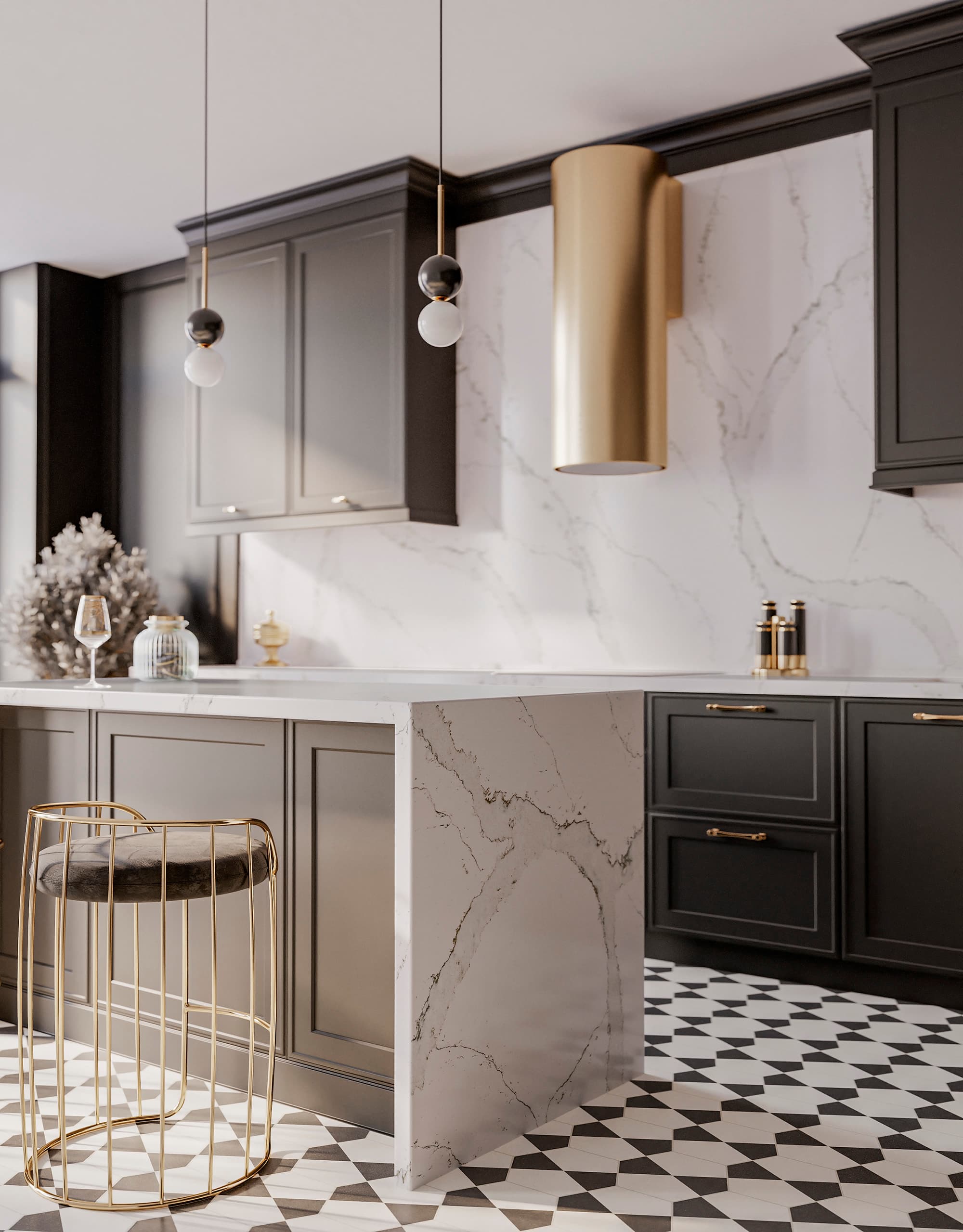 Technistone Calacatta Volegno — Kvarts — vaade 7