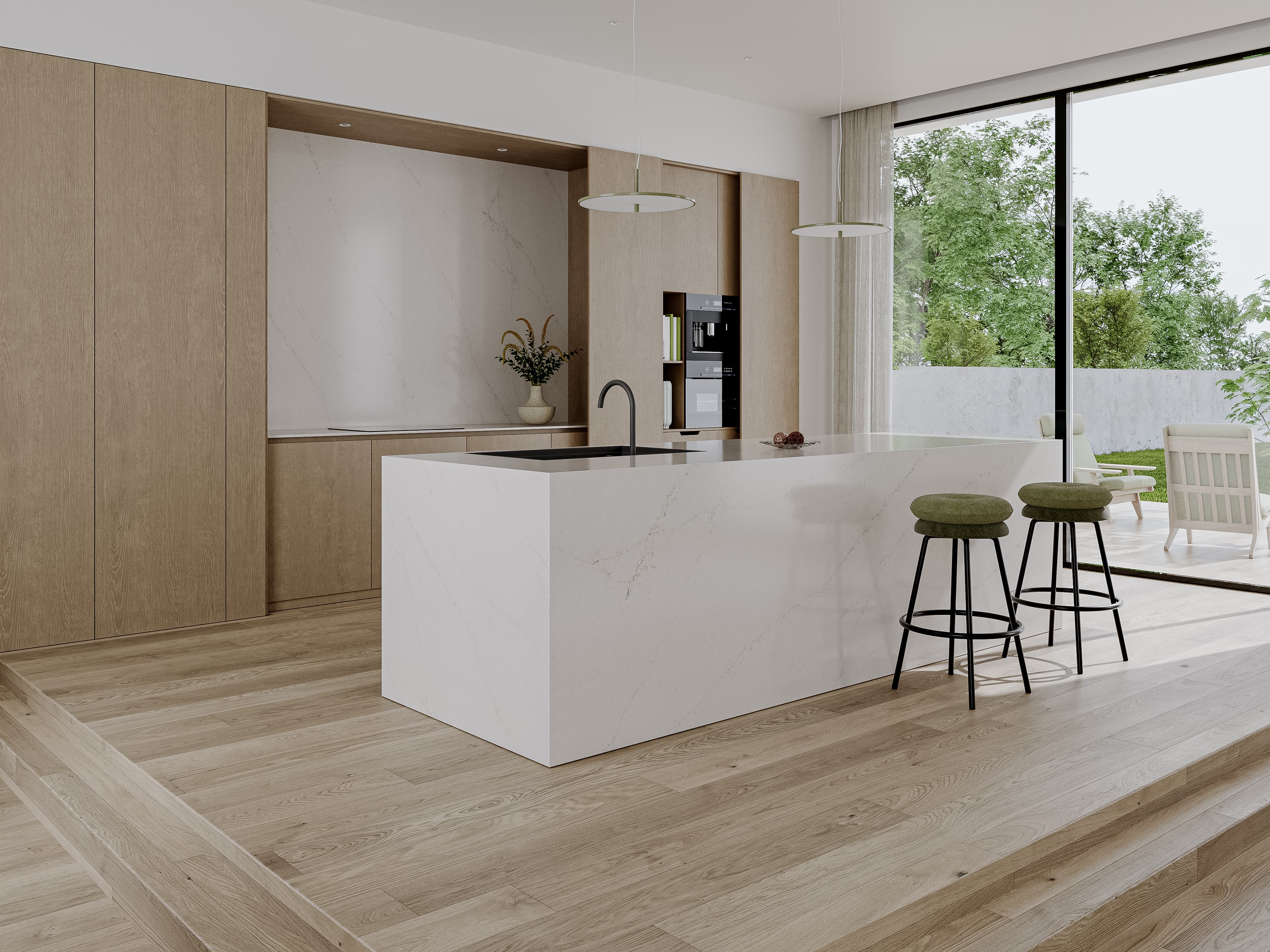 Technistone Mistral White — Kvartsi — vaade 3