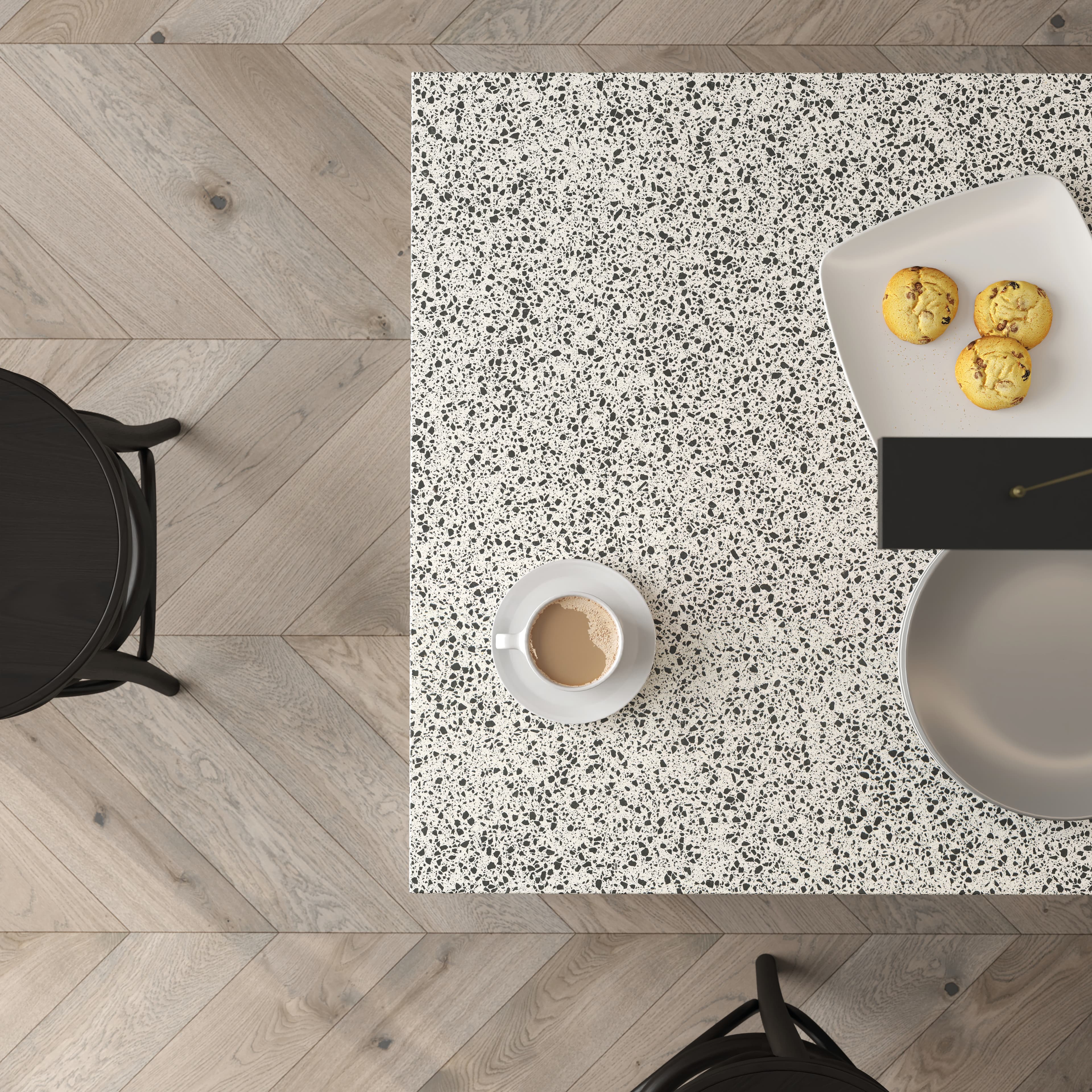Technistone Taurus Terrazzo White — Kvarts — vaade 5