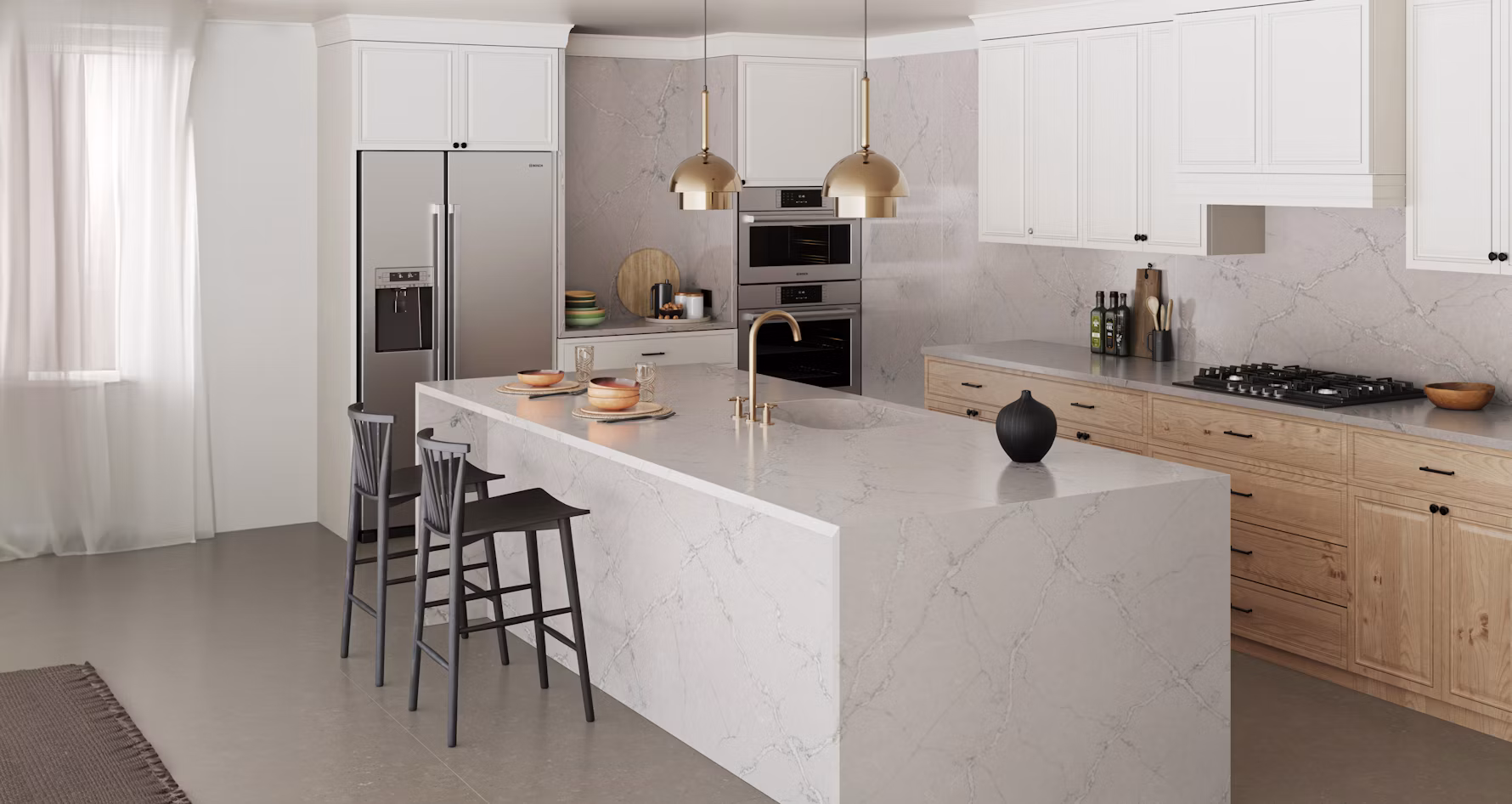 Silestone Victorian Silver — Kvarts — vaade 4