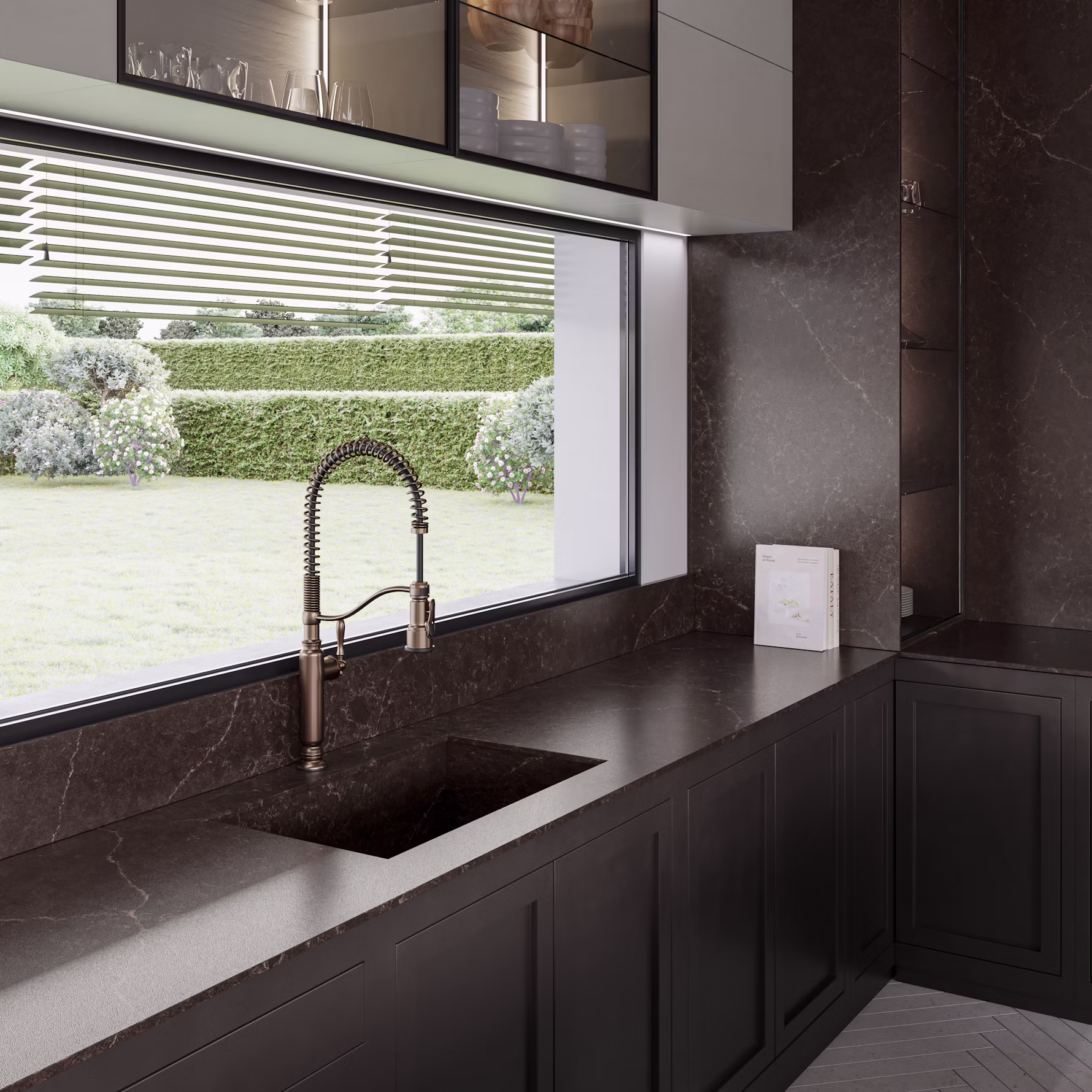 Silestone Chateau Brown — Kvarts — vaade 2