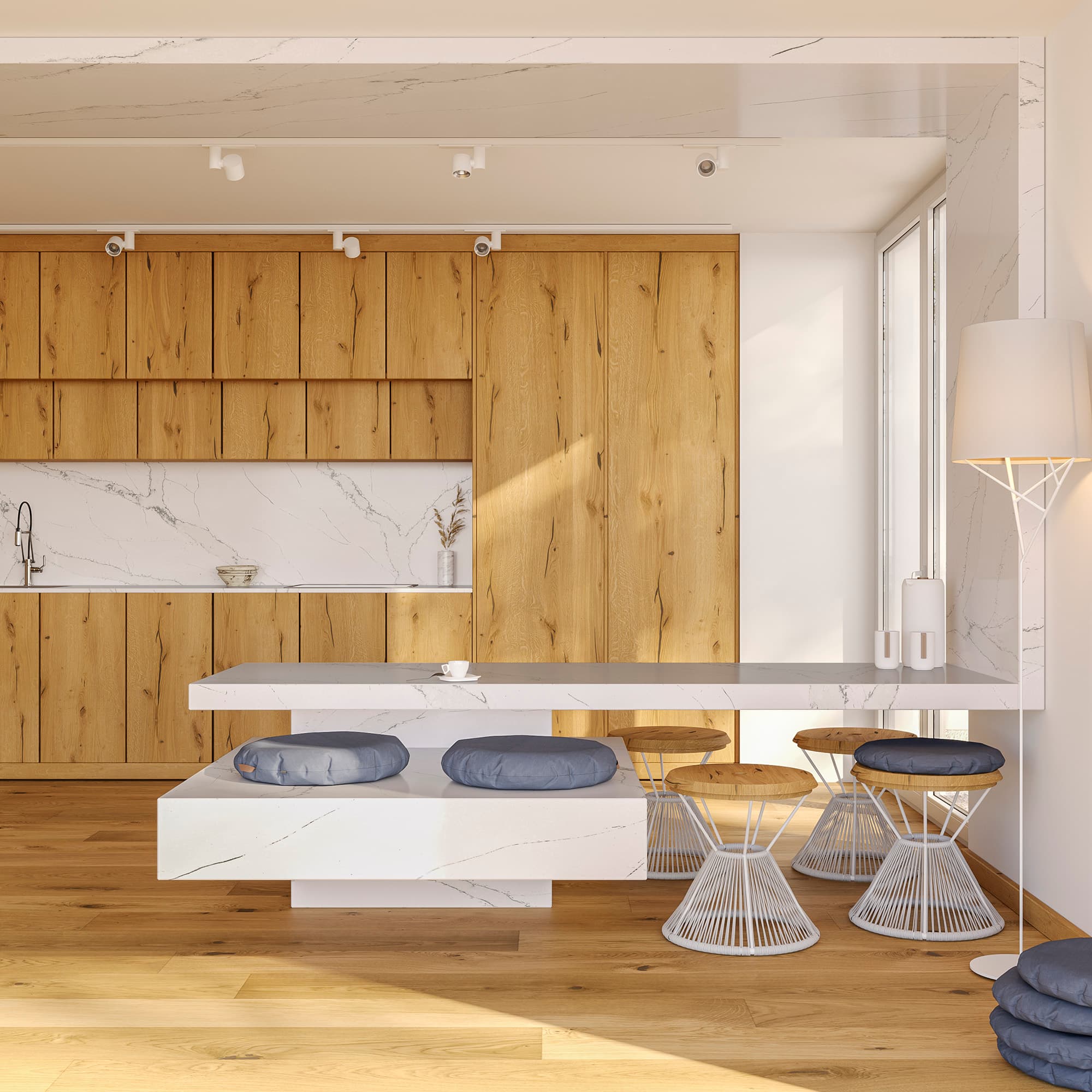 Technistone Calacatta Serchio — Kvartsi — vaade 5