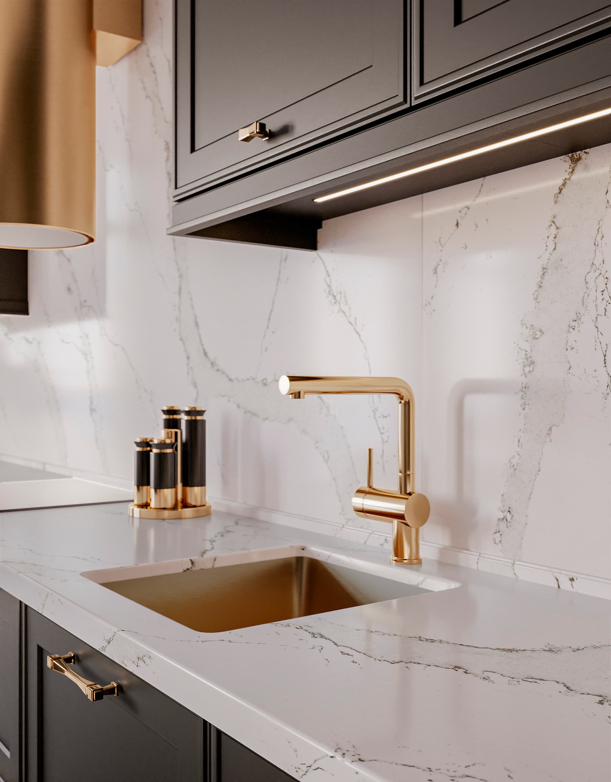 Technistone Calacatta Volegno — Kvarts — vaade 8