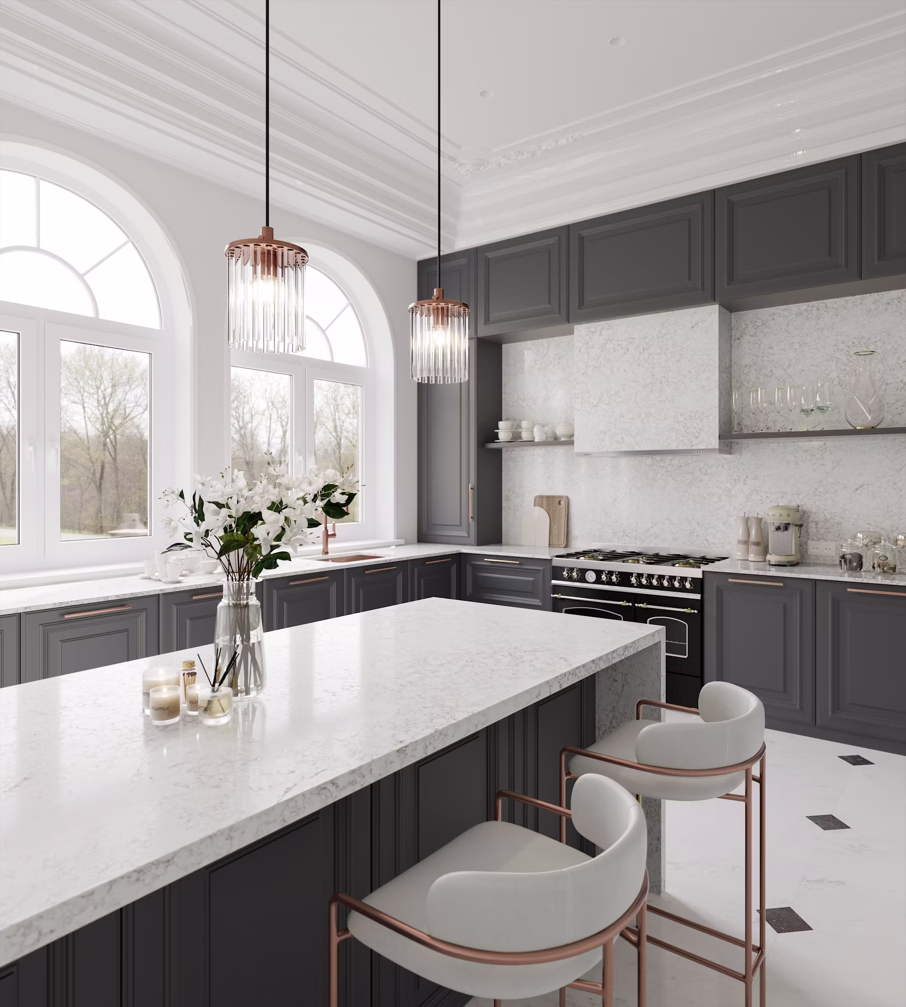 Silestone Riviere Rose — Kvarts — vaade 4