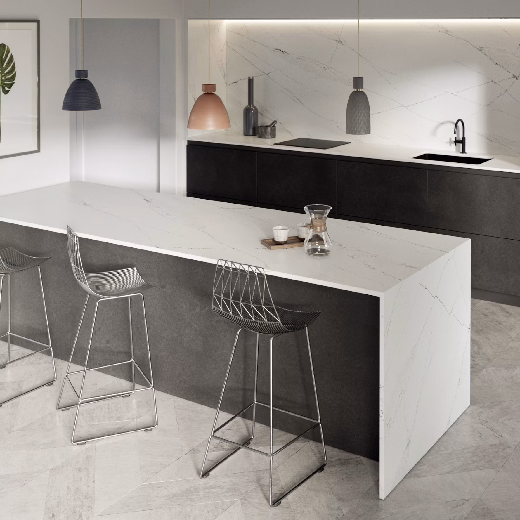 Silestone Ethereal Noctis — Kvarts — vaade 3